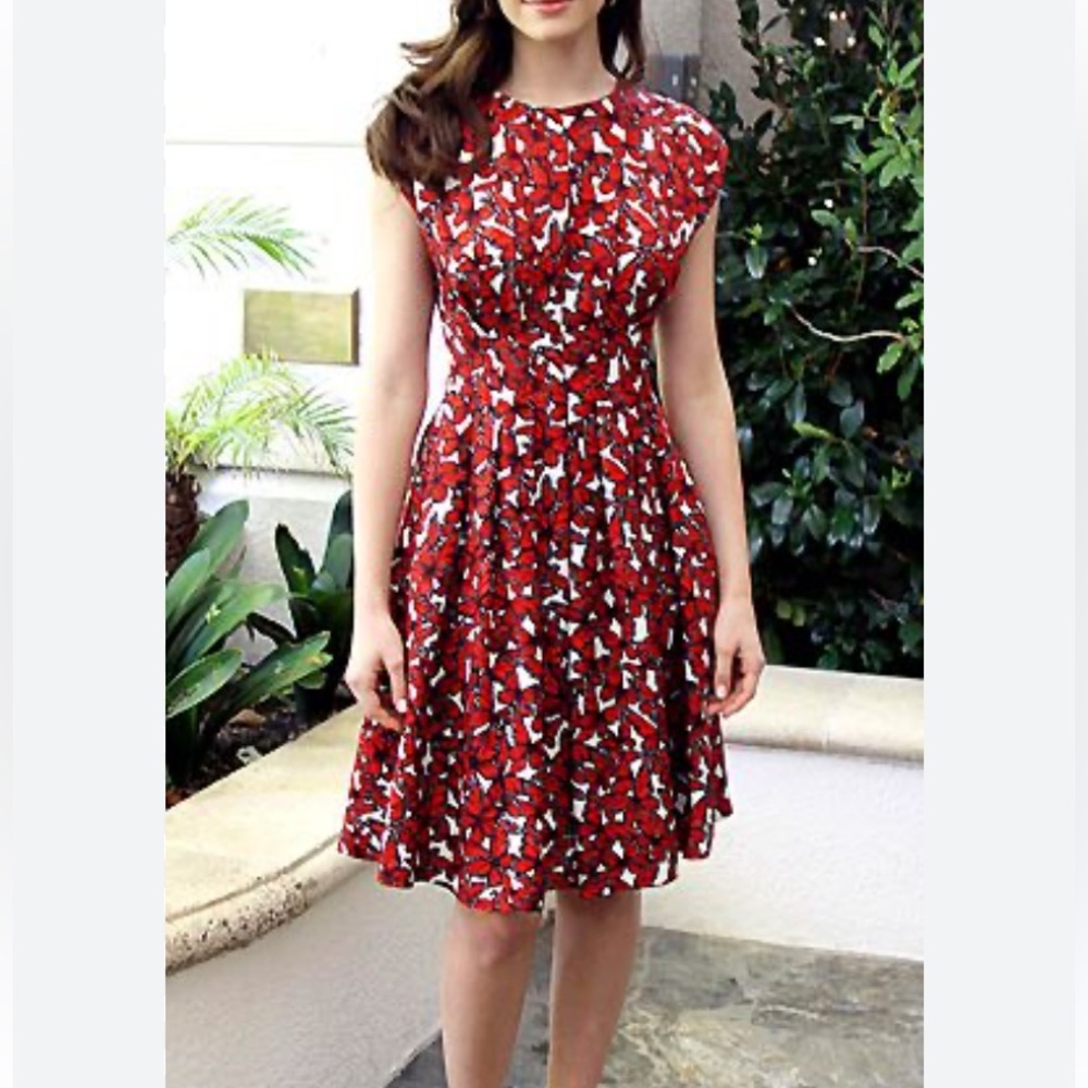 Lyn Devon 100% butterfly silk dress size 8